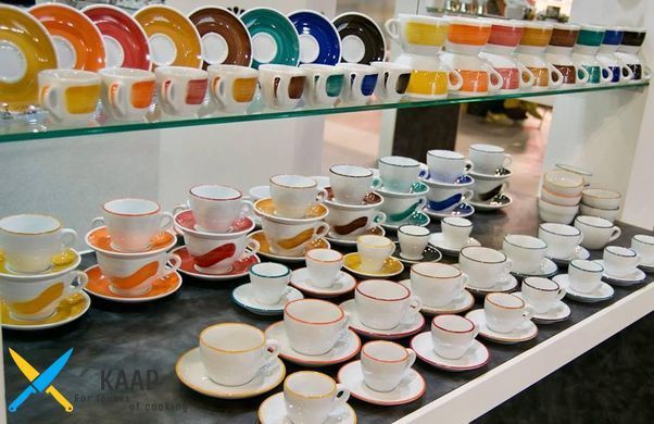 Блюдце 12 см. порцелянове, коричневе espresso Verona/Torino/Roma Millecolori Hand Painted, Ancap