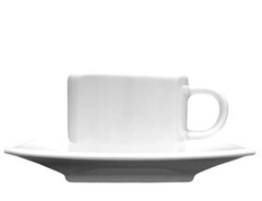 Чашка 80мл. фарфоровая, белая, espresso Hotel Victoria, Lubiana (блюдце 204-2871)