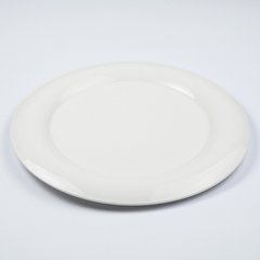 Тарелка плоская 25,5 см. фарфоровая, белая Impulse, FoREST (740025)