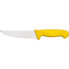 Кухонный нож мясника 15 см. Stalgast с желтой пластиковой ручкой (284155)