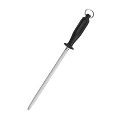 Мусак для заточування ножів 26 см, чорна ручка з кільцев FoREST (370526)