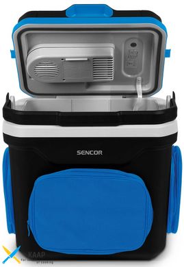 Холодильник дорожній Sencor, 44x39,8х31, 24л, 1дв., чорно-синій