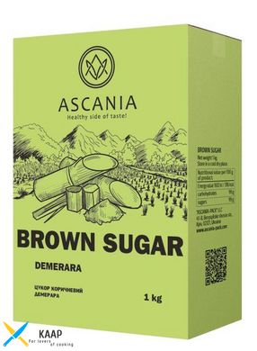 Сахар коричневый 1 кг "Dry Demerara" 1х14 (коробка) (г/с 200 "А-П")