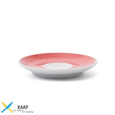 Блюдо 12 см. Фарфоровое, красное espresso Verona/Torino/Roma Millecolori Hand Painted, Ancap