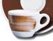 Чашка cappuccino 180 мл Brown "Verona Millecolori Hand Painted Brush stroke B with handle" 35123