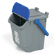 Контейнер для сміття 25 л із синьою кришкою штабельований Mobil Plastic 11/25GRB-BLB
