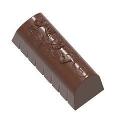 Форма для шоколаду "Батончик із візерунками" 39,5x15x15 мм., 21 шт., 9 гр. з полікарбонату Chocolate Wor