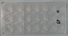 Форма полікарбонатна для конфет "серце" 270х133х25 мм (шт)