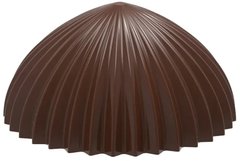 Форма для шоколада "полусфера ребриста" 30,5x30,5x16 мм, 3х7 шт.- 8 г 1952 CW