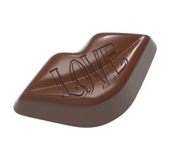 Форма для шоколада 43x23, 5x13, 5 мм., 21 шт.х8, 5 гр. "Губы" из поликарбоната Chocolate World