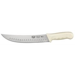 Кухонний ніж зігнутий 24 см. STAL, Winco з білою пластиковою ручкою (04284)