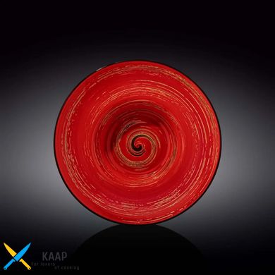 Тарелка глубокая Wilmax SPIRAL RED d25,5см/V1500мл WL-669224/A