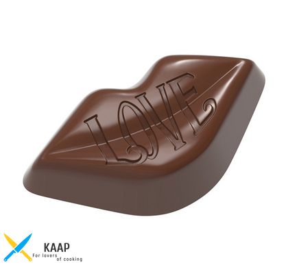 Форма для шоколаду 43x23,5x13,5 мм., 21 шт.х8,5 гр. "Губи" із полікарбонату Chocolate World