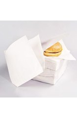 Бумажный пакет уголок для гамбургера 160х170 мм 70 г/м2 белый жиростойкий (014004)