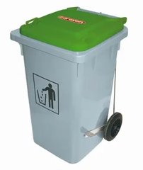 Контейнер для мусора 490х525х800 мм, 100 л (зеленая крышка) Araven