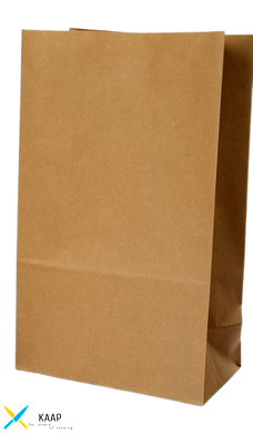 Пакет бумажный прямоугольное дно без ручек 280х140х420 мм 70 г/м2 100 шт/уп крафт для доставки сетов суши, WOK