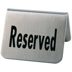 Табличка на столе 2 шт. Reserved (Резерв) металлическая APS
