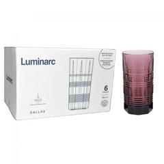 Набір високих лілових склянок Luminarc "Даллас" 380 мл 6 шт (P9277)