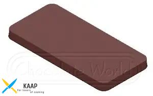 Форма для шоколада 105x50x7 мм, 45 гр., 4 шт. "Плитка-прямоугольник" из поликарбоната Chocolate Wor