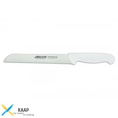Кухонний ніж для хліба 20 см. 2900, Arcos із білою пластиковою ручкою (291424)
