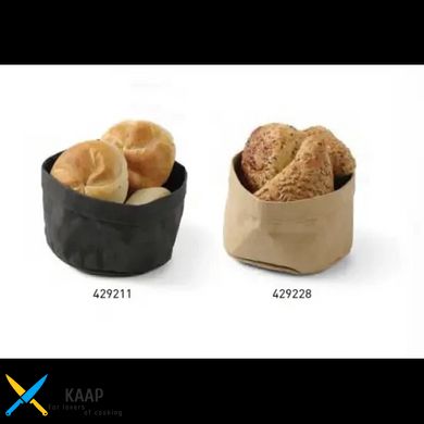 Мішок для хліба крафт-бежевий паперовий 170x170x(H)150 мм багаторазовий/мийний Hendi (429228)