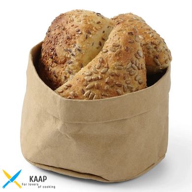Мешок для хлеба крафт-бежевый бумажный 170x170x(H)150 мм многоразовый/моющееся Hendi (429228)