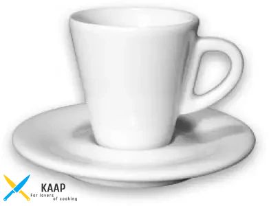 Чашка 70мл. фарфоровая, белая espresso Favorita, Ancap