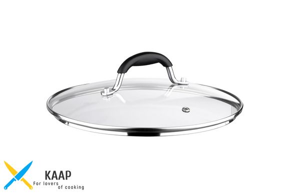 Крышка для кухонной посуды Black Mars 22 см, стекло, нержавеющая сталь, силикон ARDESTO