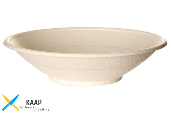 Чаша-тарелка для лапши одноразовая с багасса 710 мл (крышка EP-BLLID, EP-BLRLID) Эко/Био