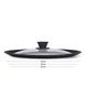 Крышка для сковородки много размерная TRIPLEX 26/28/30 см, цвет Черная (стекло)