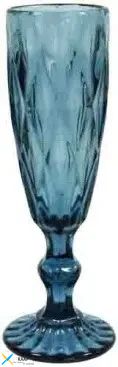 Бокал-шампанское "Изумруд" синий 150 мл,34215-5-2 OCT-DKC79318B blue высота бокала 20 см