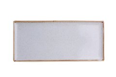 Тарілка прямокутна 35х16 см. порцелянова, сіра Seasons Gray, Porland