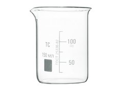 Мірна склянка (Мензурка) 150 мл. шкала 50мл. скляний В-1 ГОСТ 25336-82 із термостійкого скла