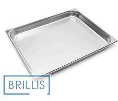 Гастроемность Brillis н/ж сталь GN 2/1-65 мм (650x530x65мм)