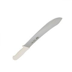 Нож мясника с пластиковой ручкой, 30 см, цвет белый.