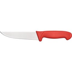 Кухонний ніж м'ясника 15 см. Stalgast із червоною пластиковою ручкою (284151)
