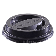 Крышка для бумажного стакана D80 100 шт черная "носик" (для стаканов: 41696, 41694, 41692, 41691)
