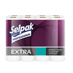 Туалетная бумага, целлюлоза 2 слоя, Selpak Pro Extra. 32761830