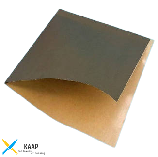 Пакет-уголок паперовий для гамбургера/бурера 160x170 мм 65 г/м2 1000 шт/уп чорний крафт (аналог 1891000)