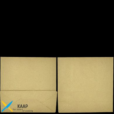 Пакет бумажный прямоугольное дно без ручек 330х160х350 мм 70 г/м2 100 шт/уп крафт большой пакет для доставки
