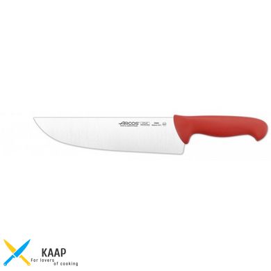 Нож кухонный для мяса 25 см. 2900, Arcos с красной пластиковой ручкой (296022)