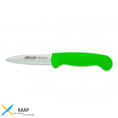 Нож кухонный для чистки 8,5 см.,2900, Arcos с зеленой пластиковой ручкой (290021)