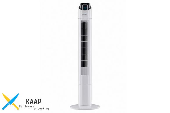 Підлоговий вентилятор колонного типу Ardesto FNT-R44X1W 50 Вт, висота 110 см, дисплей, таймер, пульт ДК, білий