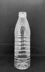 Бутылка одноразовая 1 л "Молоко" крышка 38 мм прозрачная (без крышки)