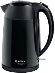 Электрочайник Bosch, 1.7л, металл, черный