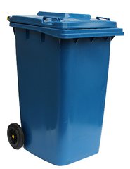 Бак для сміття пластиковий 240 л. синій. 240H2-19BL