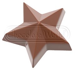 Форма для шоколаду "Зірка" 27х13, 5х2, 4 см., 15 шт. Chocolate World