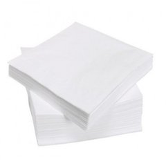 Серветка паперова 2-х шарова 24х24 см., 200 шт/уп біла