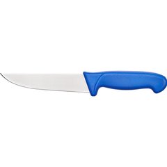 Кухонный нож мясника 15 см. Stalgast с синей пластиковой ручкой (284154)