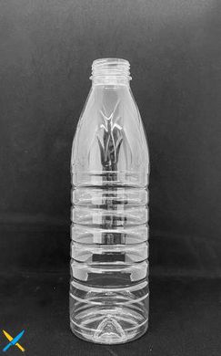 Бутылка одноразовая 1 л "Молоко" крышка 38 мм прозрачная (без крышки)